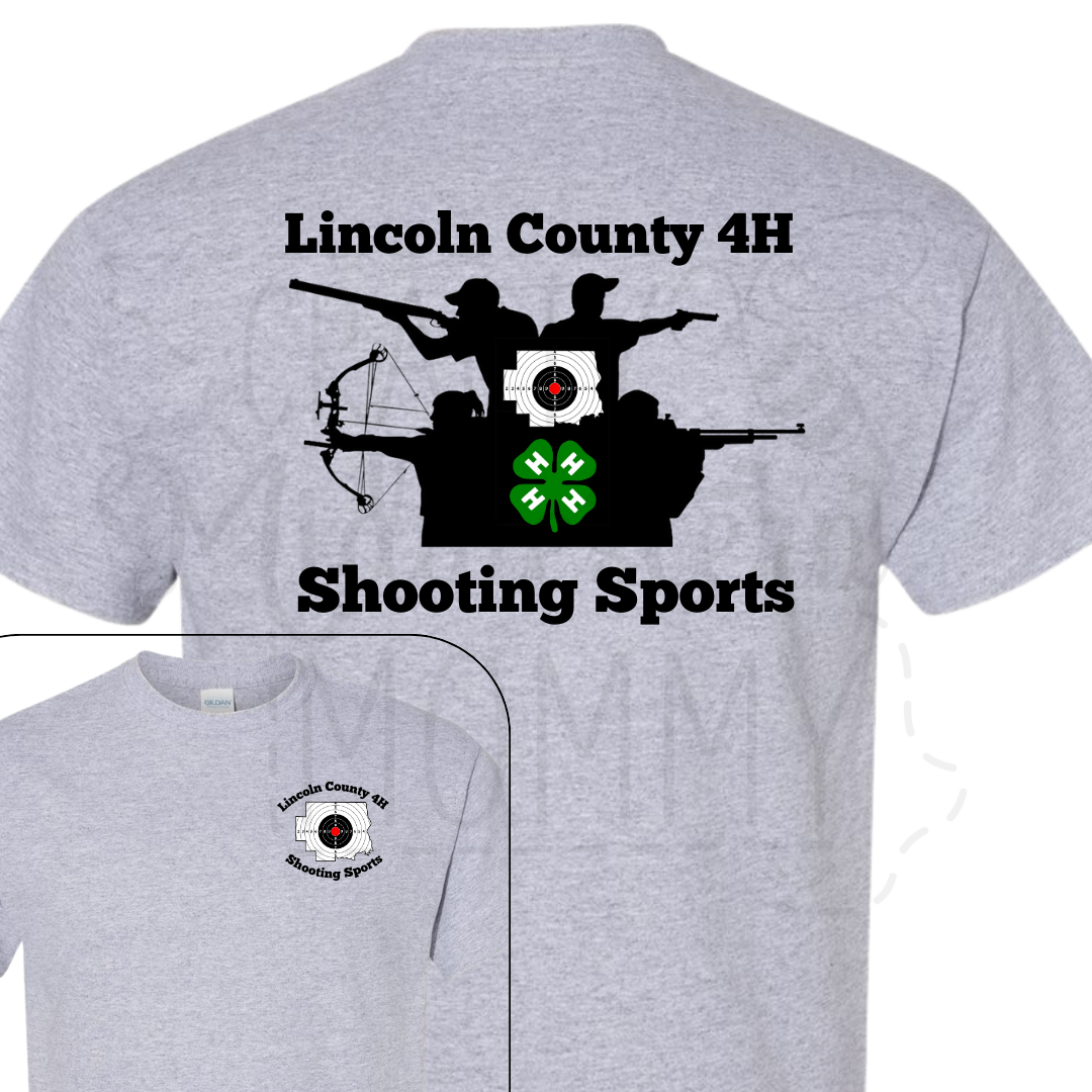 Lincoln County 4H Shooting Sports Shirt - Sport Grey