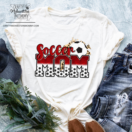 Soccer Mom Ombre Adult Graphic Shirt