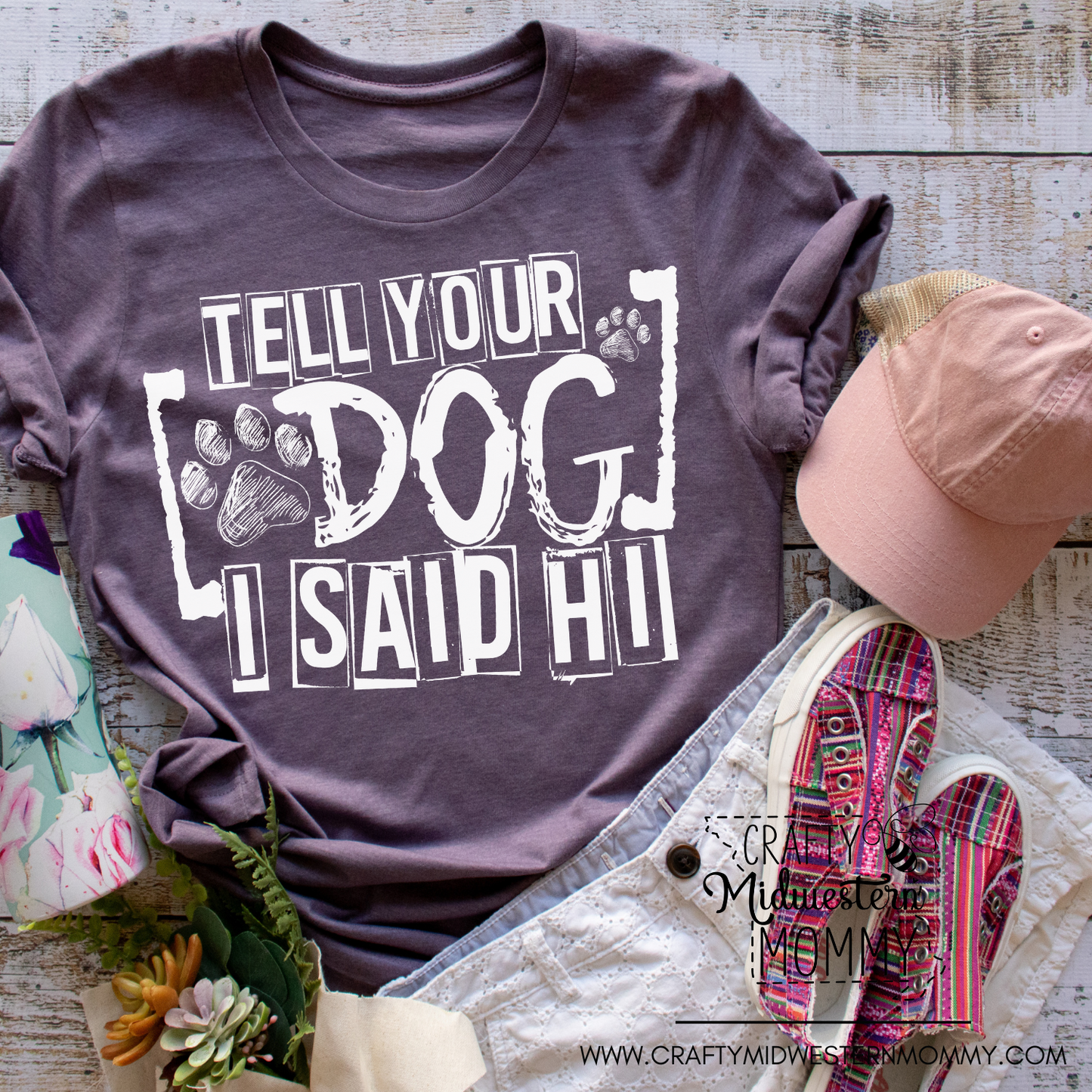 Tell Your Dog I Said Hi Adult Graphic Tee