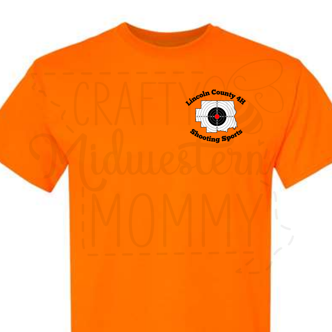 Lincoln County 4H Shooting Sports Shirt - Safety Orange