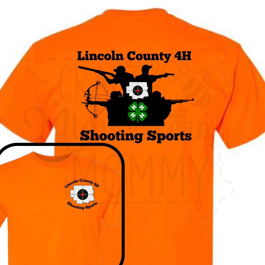 Lincoln County 4H Shooting Sports Shirt - Safety Orange