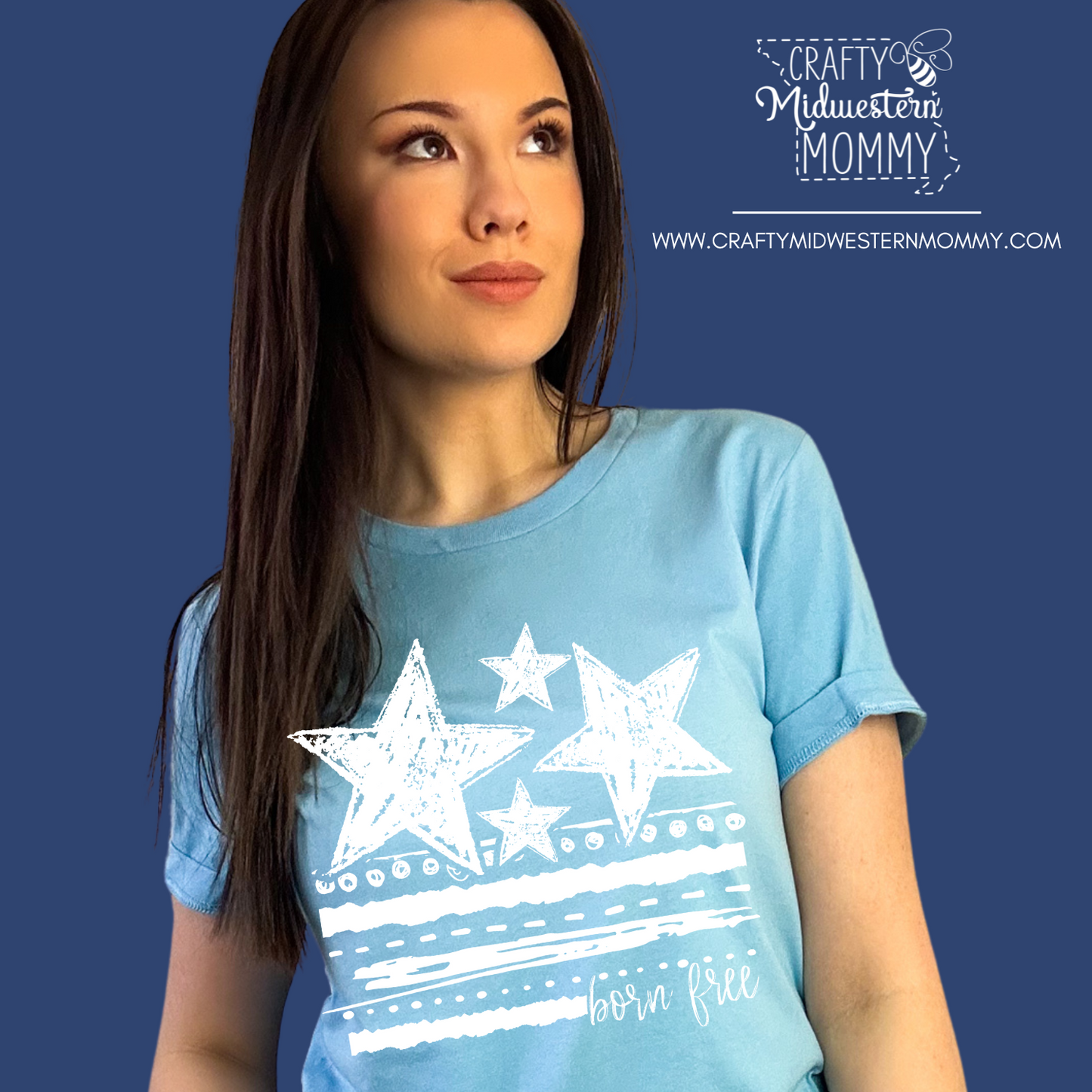 Born Free Stars & Stripes Graphic Tee