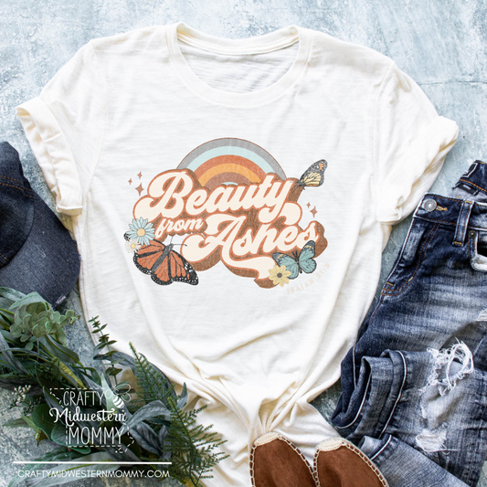 Beauty From Ashes Vintage Adult Graphic Tee