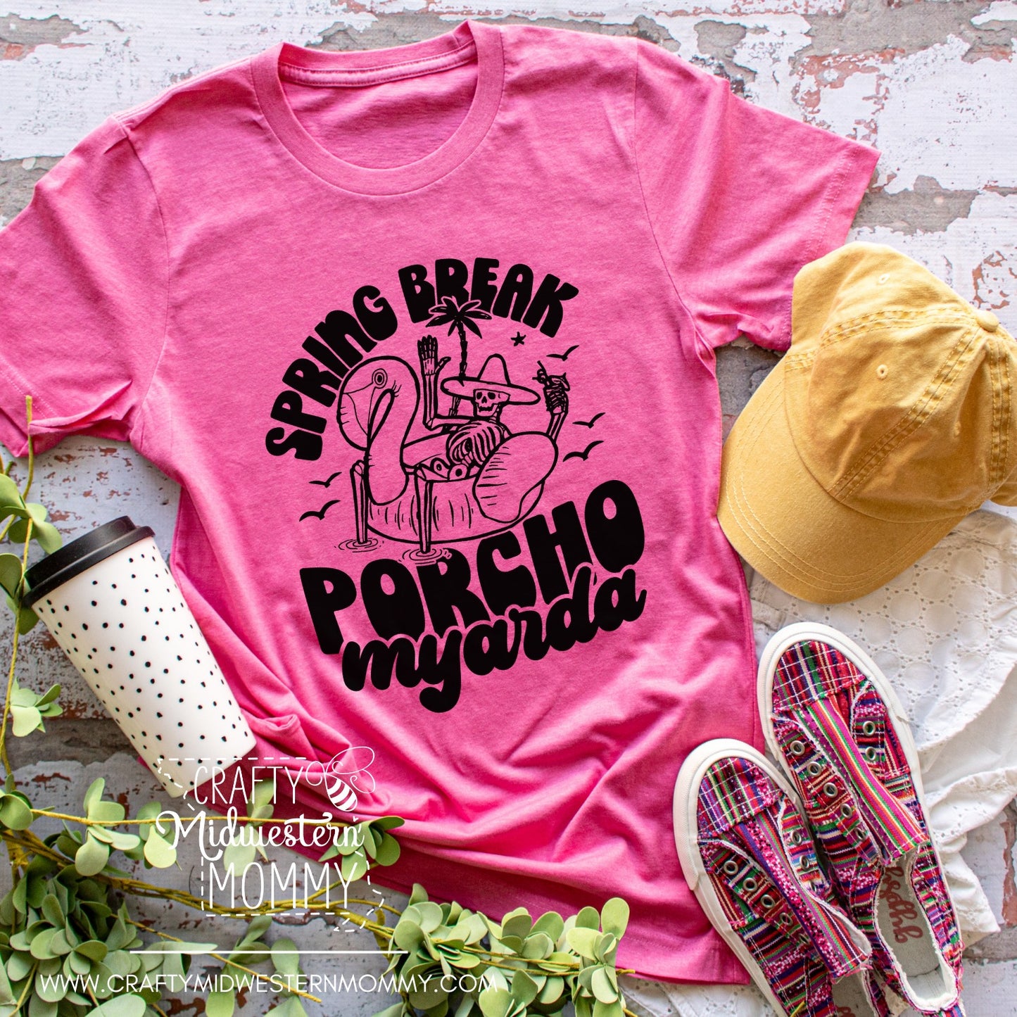 Spring Break Porcho Myarda Graphic Tee