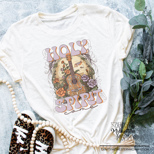 Holy Spirit Come Vintage Adult Graphic Tee