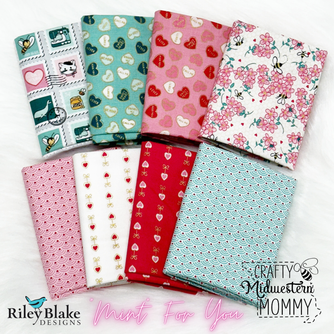 Riley Blake "Mint" For You Fat Quarter Bundle