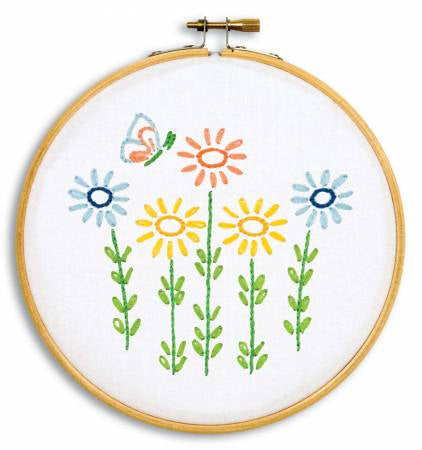 Field of Flowers Embroidery Kit