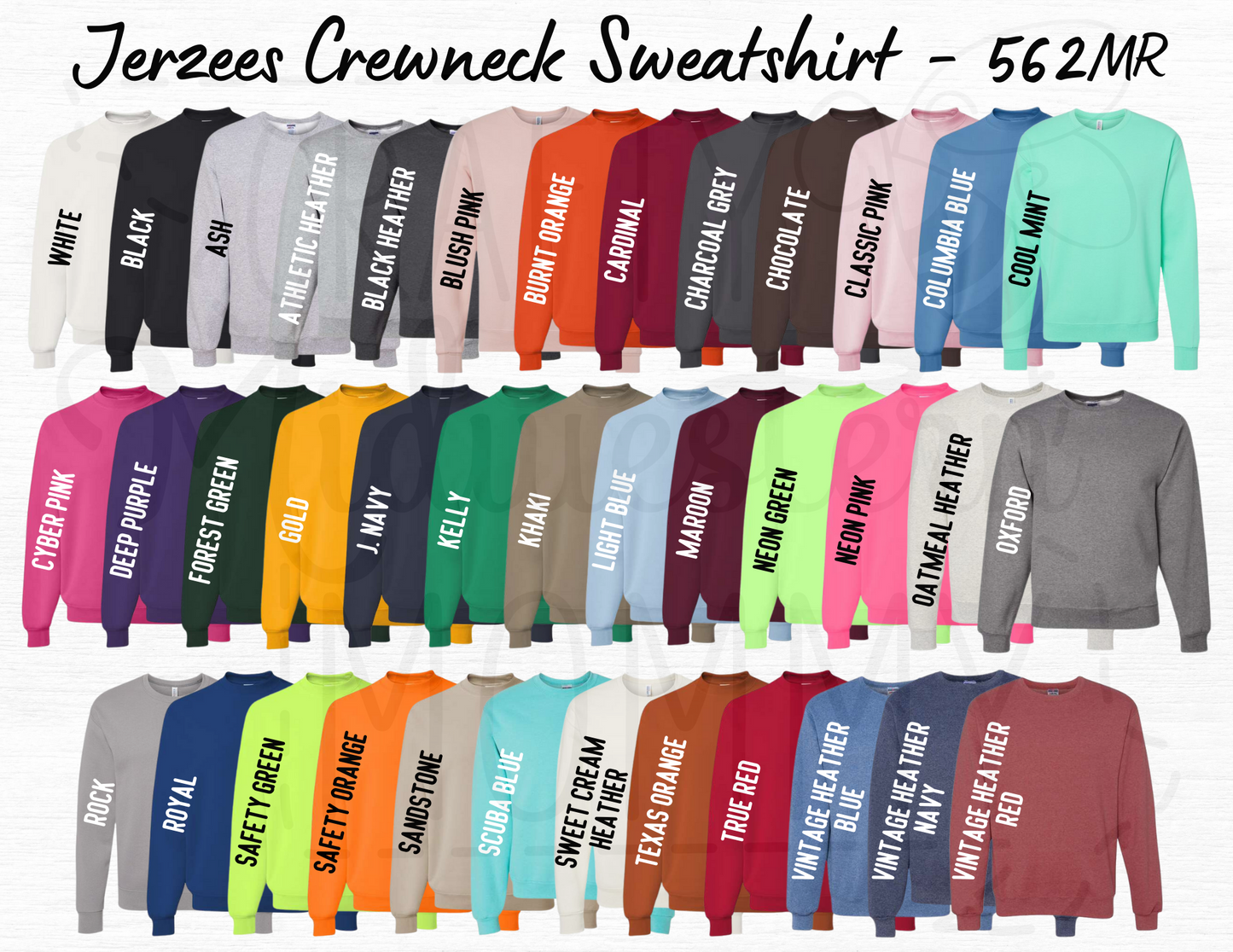 Custom Name Outline Adult Embroidered Sweatshirt