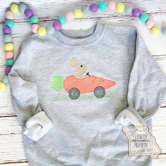 Carrot Car Youth Embroidered Top