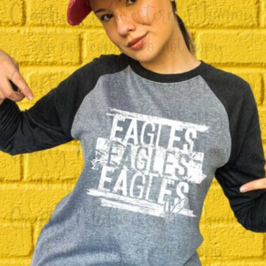 Eagles Mascot Adult Graphic Tee
