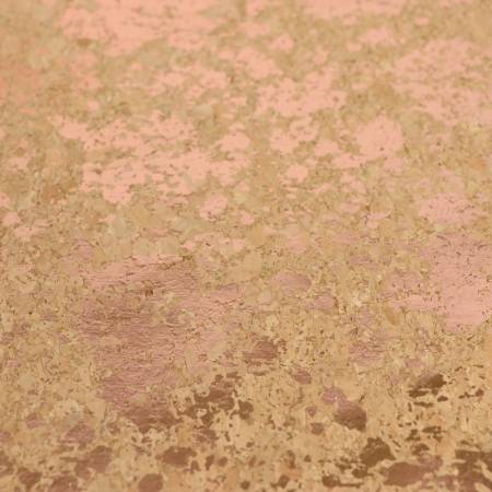 Pro Lite Natural Rose Gold Splatter Cork 1/2 yard