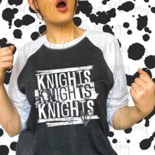 Knights Mascot Adult Graphic Tee