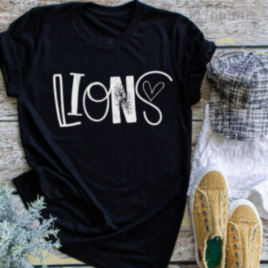 Lions Mascot Adult Graphic Tee
