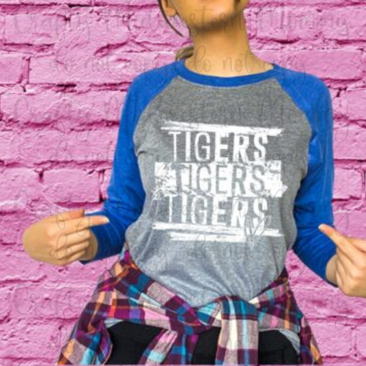 Tigers Mascot Adult Graphic Tee