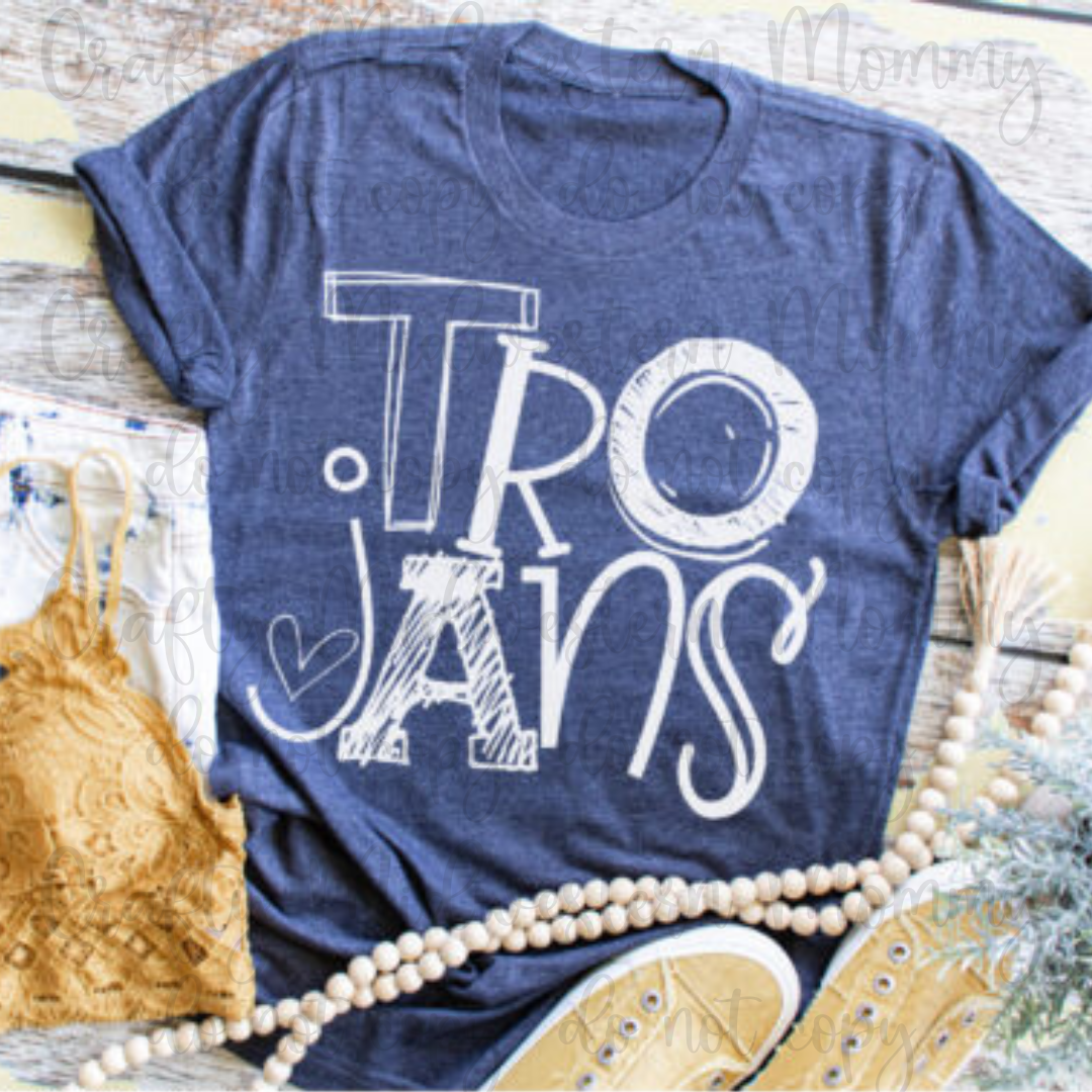 Trojans Mascot Tee