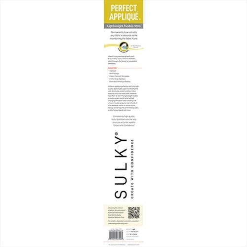 Sulky Perfect Appliqué Adhesive Interfacing - Fusible Web - 18" x 3 yd. Roll