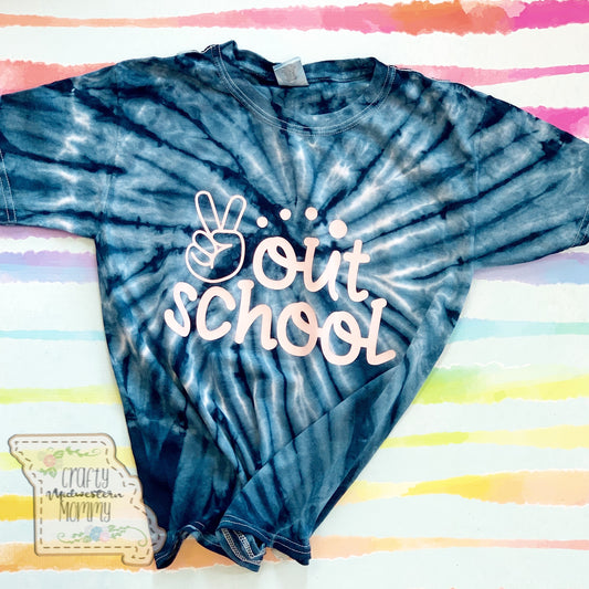 Peace Out School Youth Graphic Tee