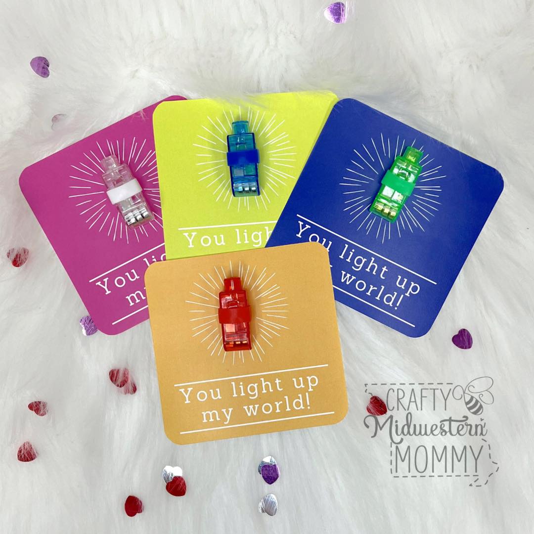 You Light Up My World Valentine
