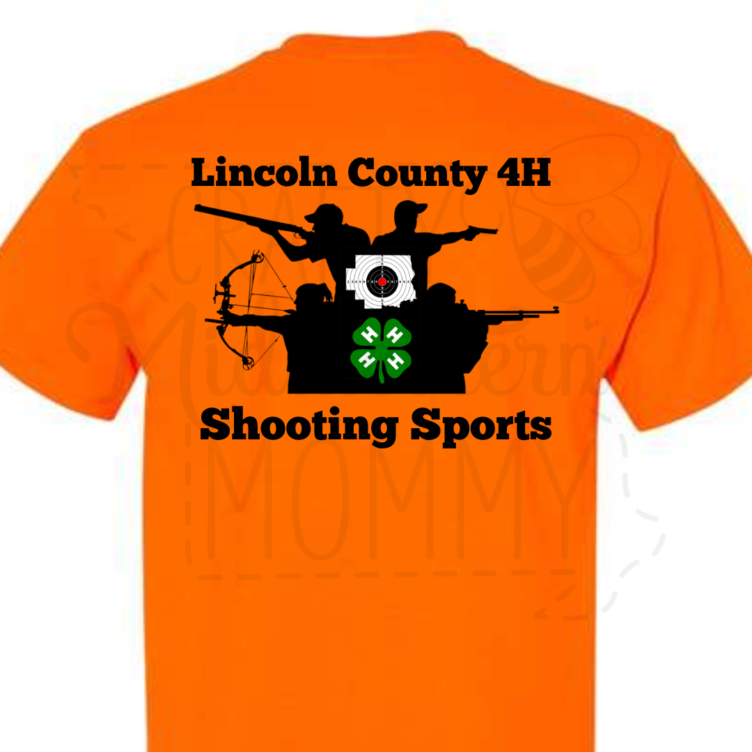 Lincoln County 4H Shooting Sports Shirt - Safety Orange