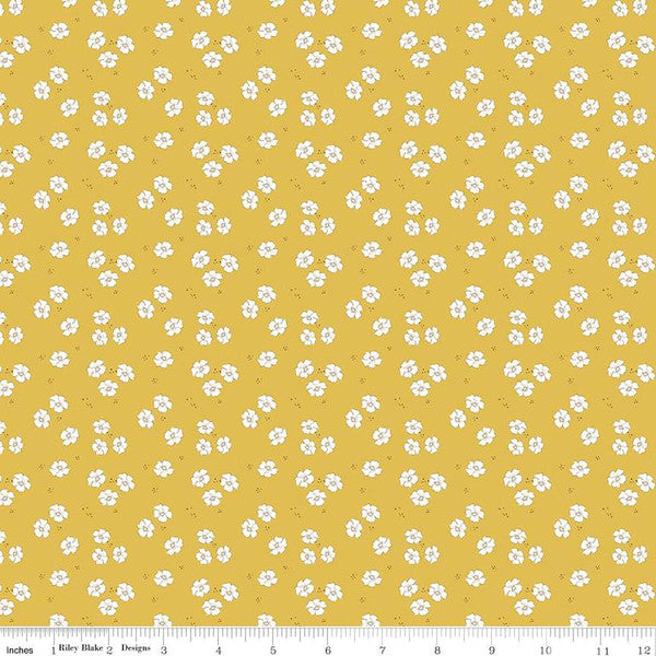 Riley Blake BloomBerry Flower Bed Yellow