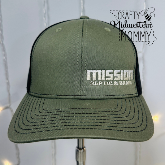 Mission Septic & Drain Hat - Loden/Black