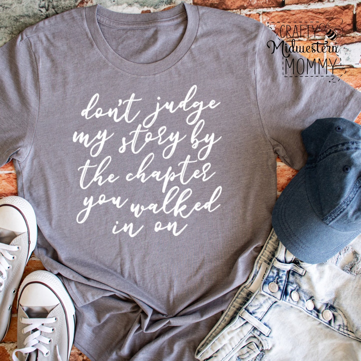 Don't Judge My Story Adult Graphic Tee