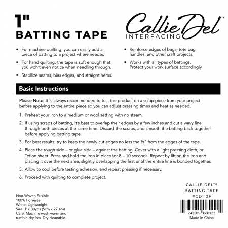 Callie Del Batting Tape 1in x 30yds