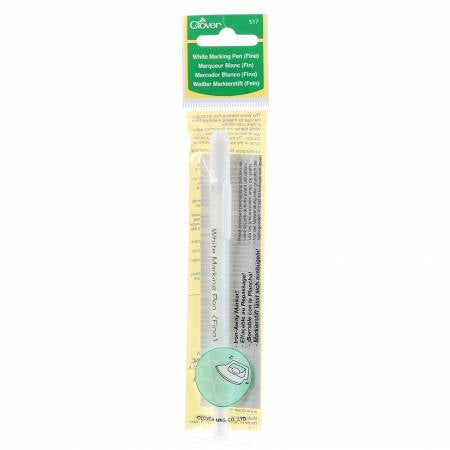 Water Soluble or Iron Off Marking Pen - White