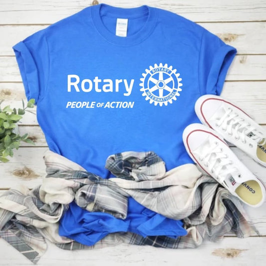 Troy Rotary Club Shirt - White Logo