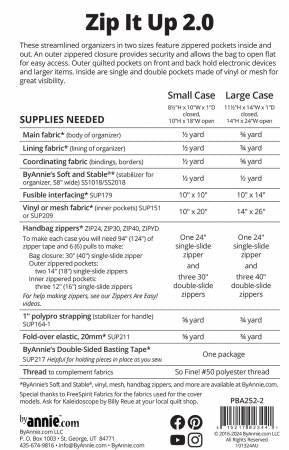 Zip It Up 2.0 Sewing Pattern