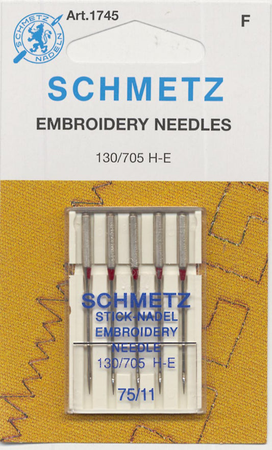 Schmetz Embroidery Machine Needle Size 75/11