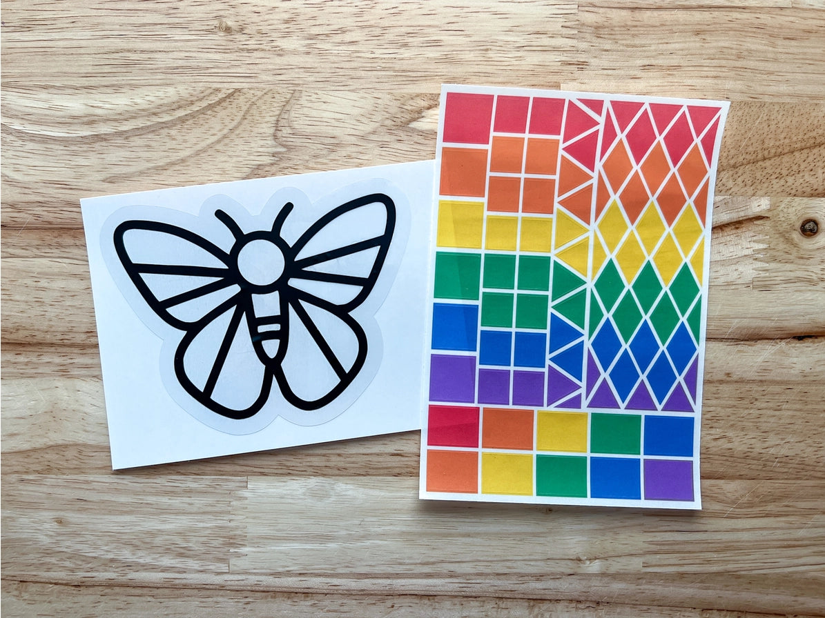 Butterfly Suncatcher Sticker Craft Kit For Kids