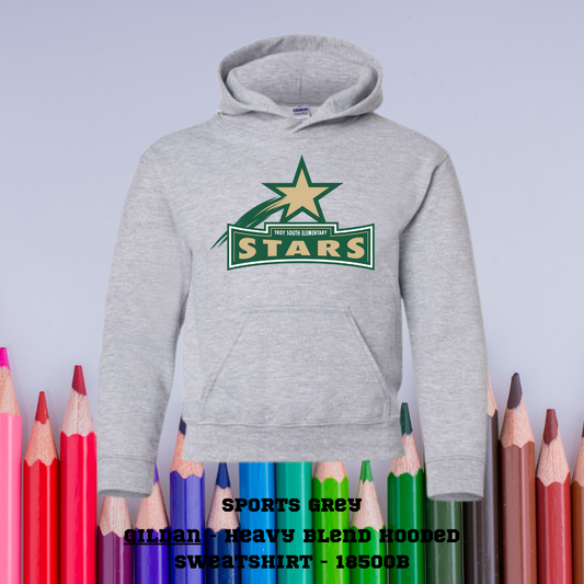 Troy South Elementary Color Logo Hoodie