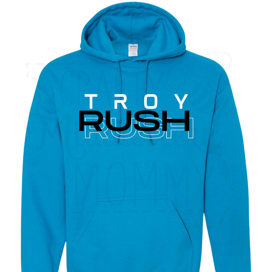 Troy Rush Soccer Hooded Sweatshirt - Sapphire