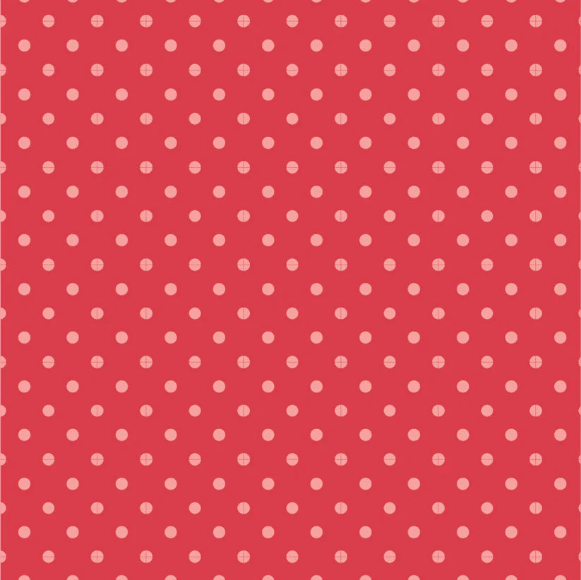 Poppie Cotton Sunshine and Chamomile- Dots Red