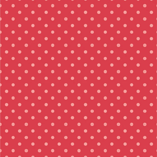 Poppie Cotton Sunshine and Chamomile- Dots Red