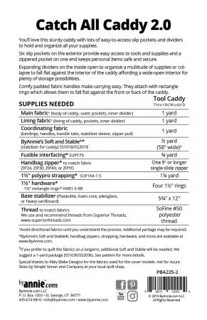 Catch All Caddy 2.0 Pattern