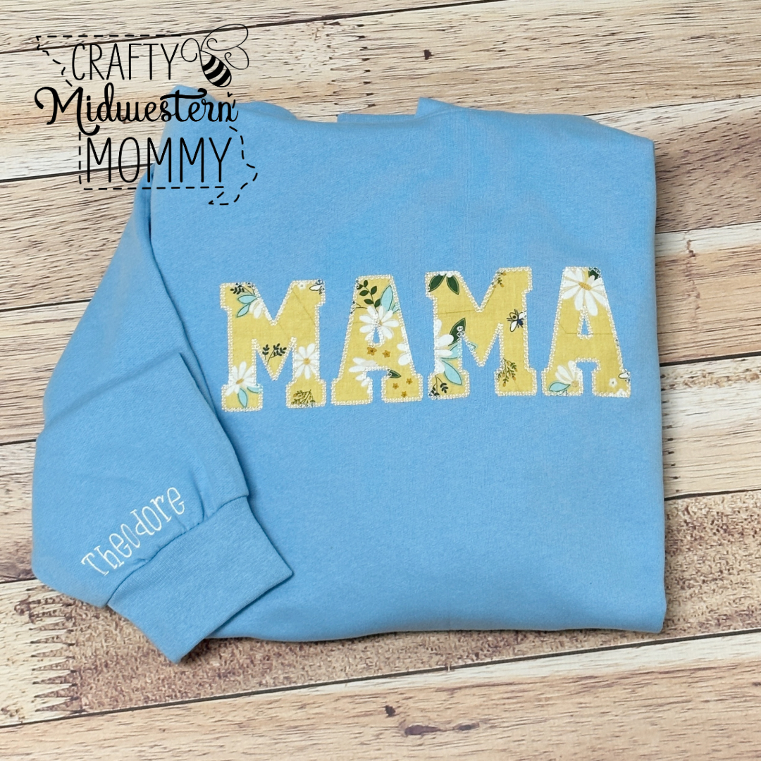 MAMA Adult Applique Sweatshirt