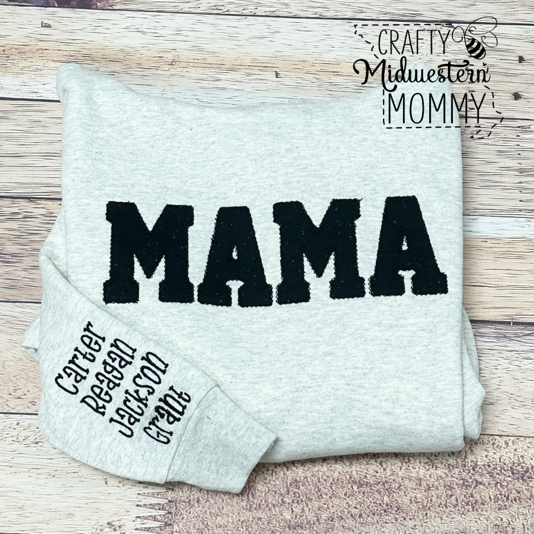 MAMA Adult Applique Sweatshirt