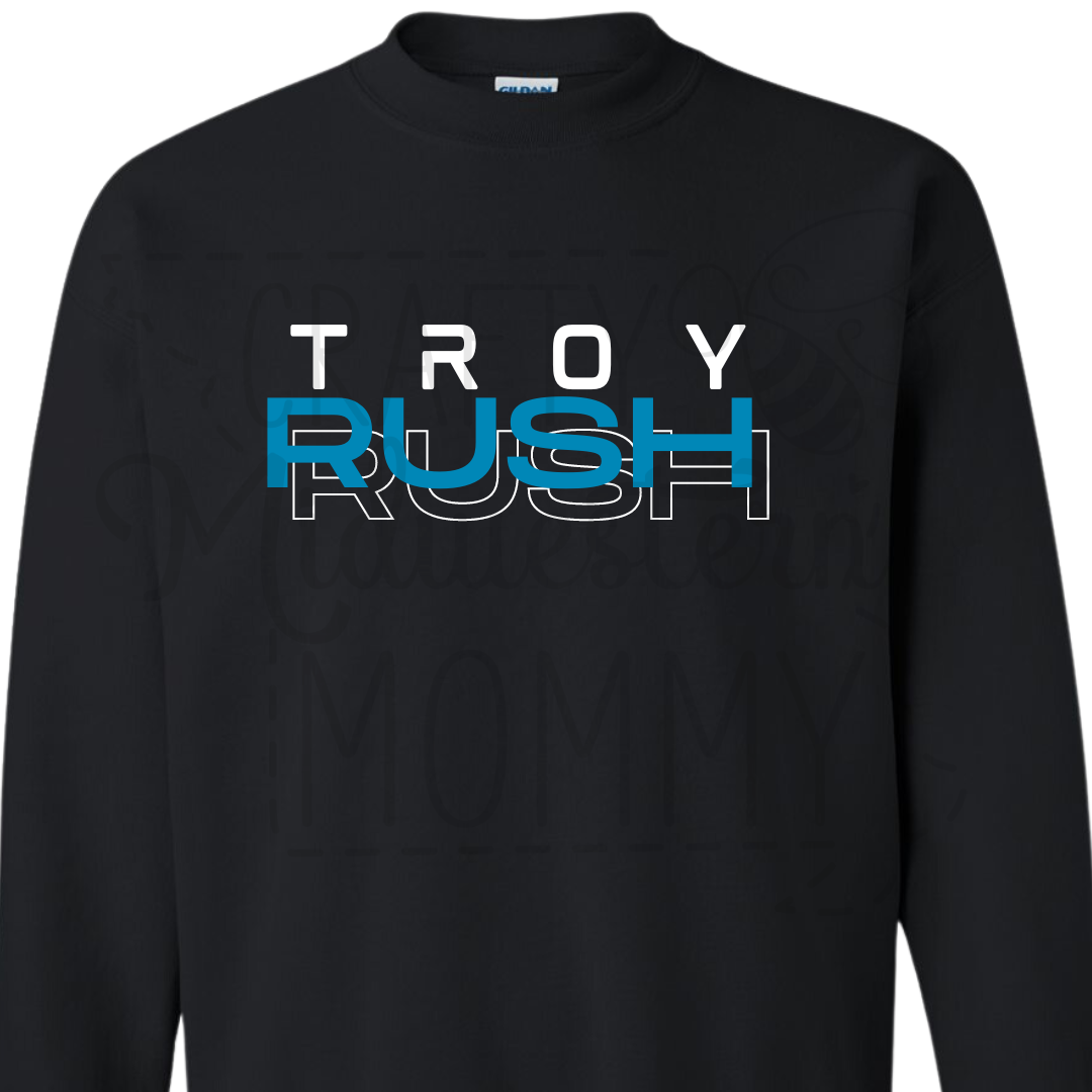 Troy Rush Soccer Crewneck Sweatshirt - Black