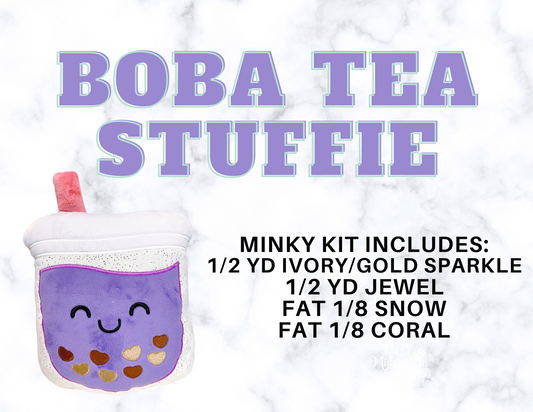 Boba Tea Minky Kit-JEWEL FABRIC ONLY
