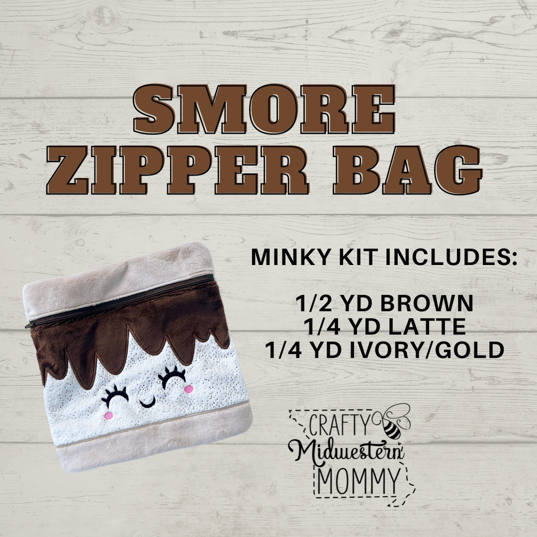 Smores Zipper Bag Minky Kit