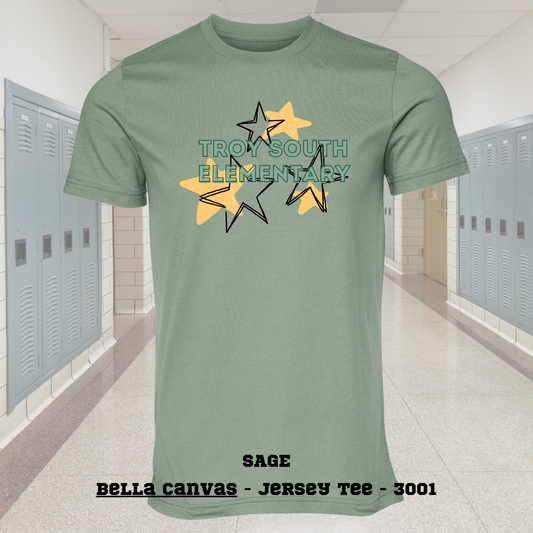Troy South Elementary Doodle Stars Tee