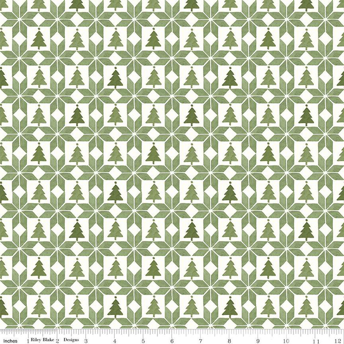 Riley Blake Magical Winterland Patchwork Green