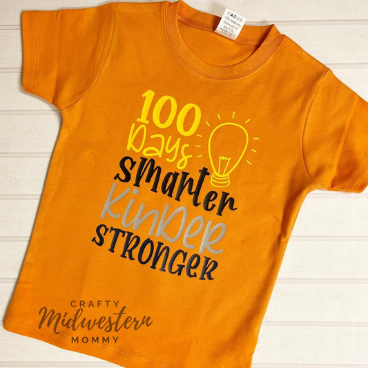 100 Days Smarter Kinder Stonger Youth Graphic Tee