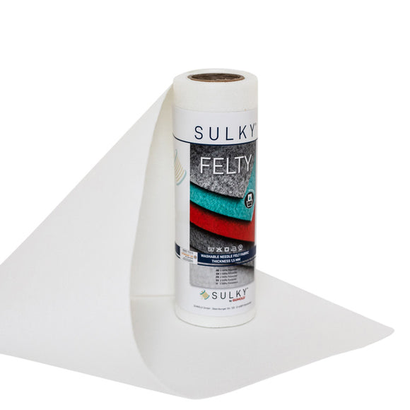 Sulky Felty Embroidery Felt - White
