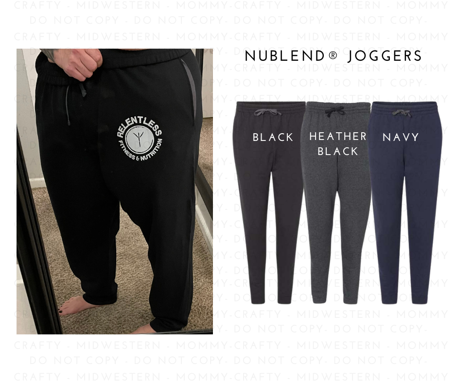 Relentless-Circle Logo- Joggers