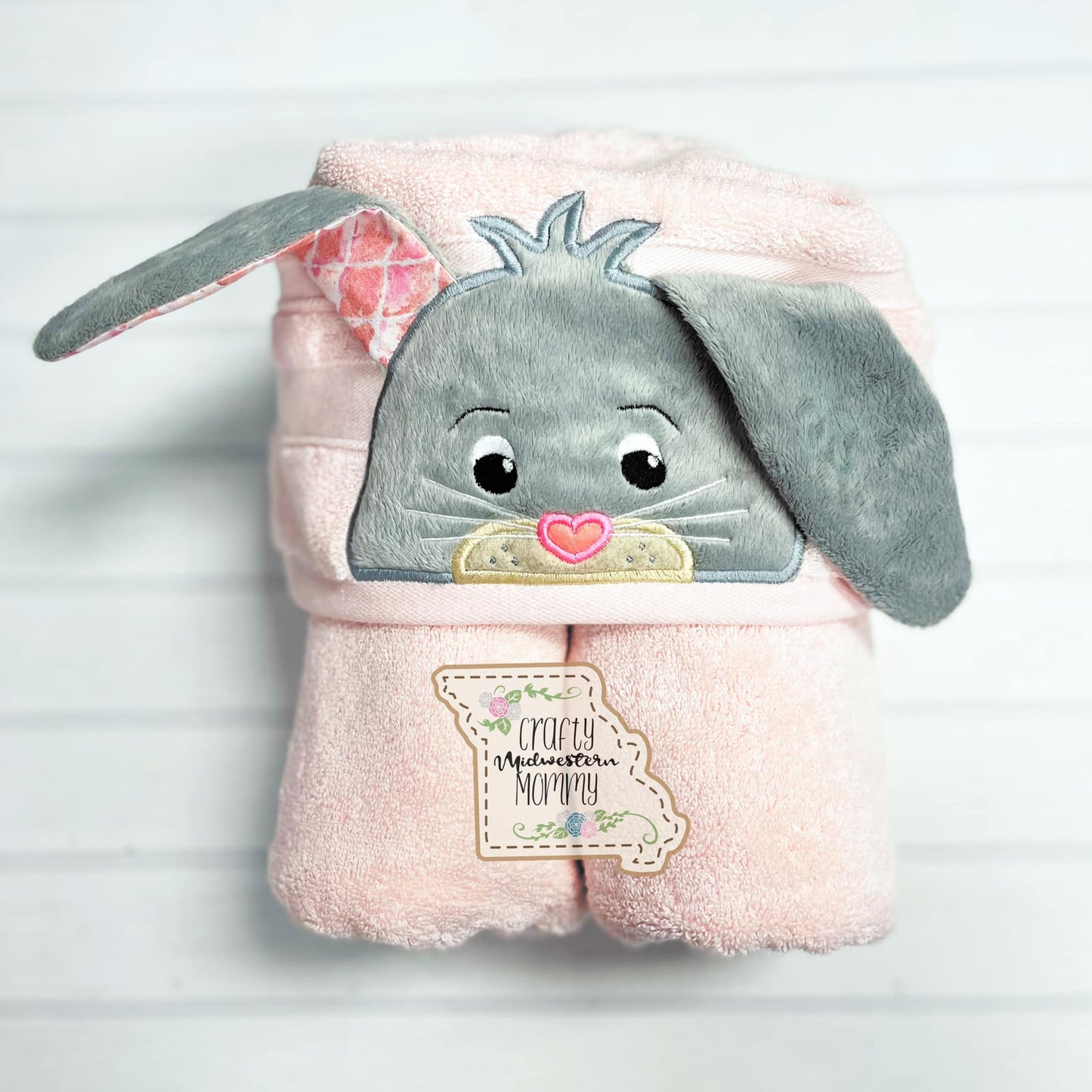Easter Bunny Hooded Towel 3D