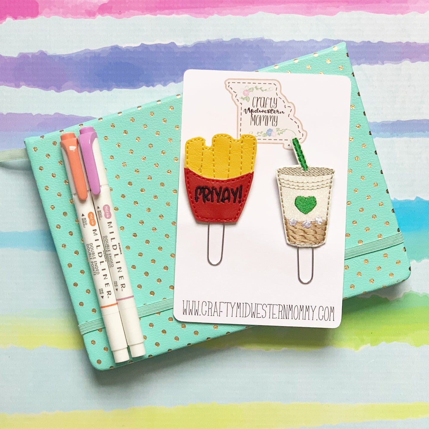 Friyay and Coffee Planner Clip