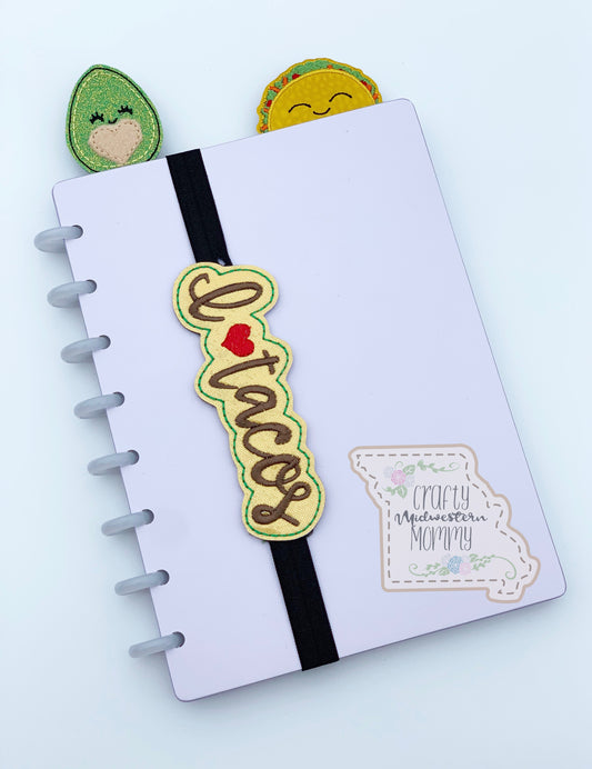 I ❤️ Tacos Planner Band or Bookmark